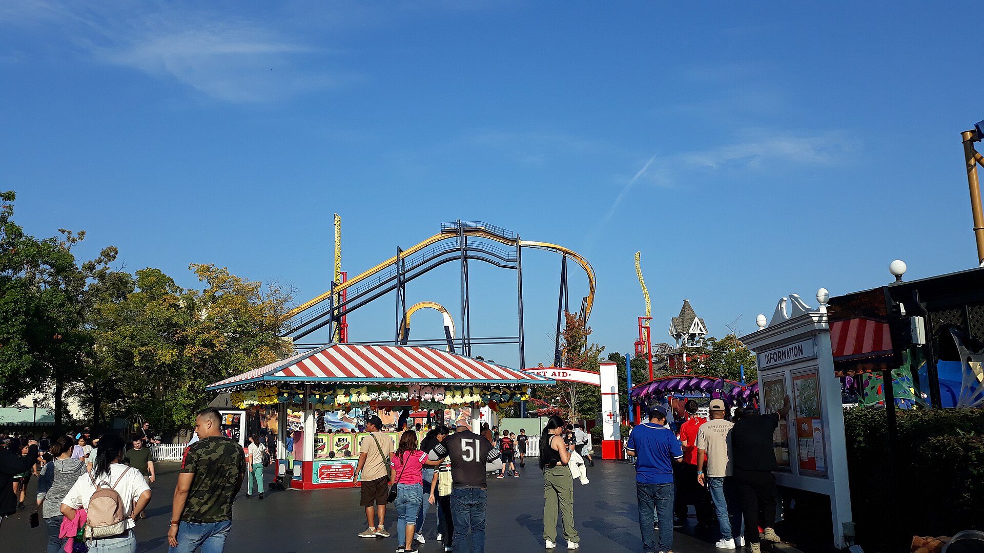 Batman The Ride at Six Flags Great America