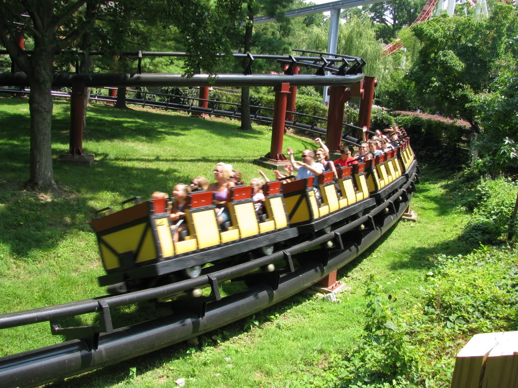 This is one of the Trailblazer trains running mid-course