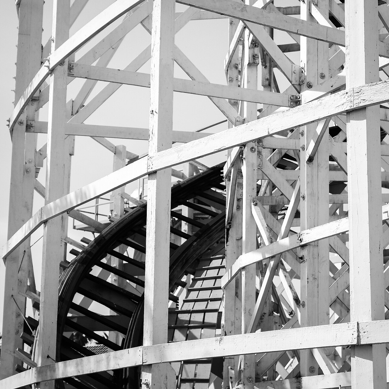The Giant Dipper roller coaster in Belmont Park, San Diego