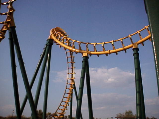 Boomerang Rollercoaster in Wild Adventures, Lowndes County, Georgia