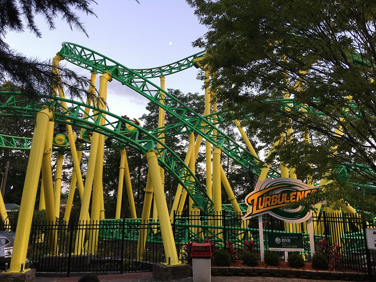 Turbulence coaster at Adventureland New York