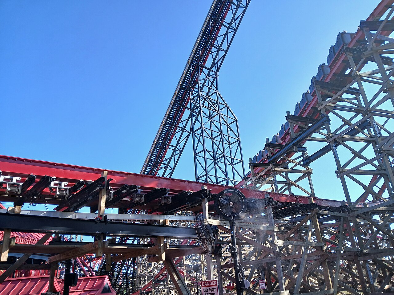 Wildcat's Revenge at Hersheypark in Hershey, Pennsylvania, seen in August 2025