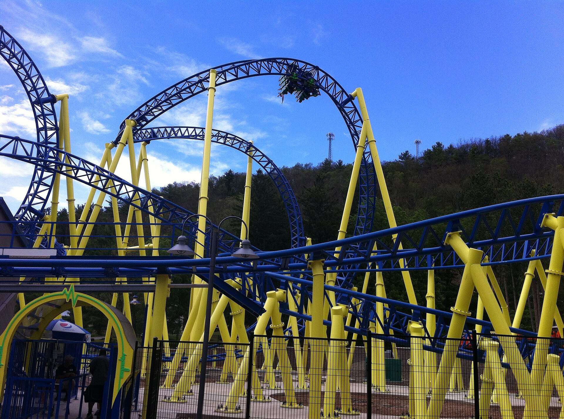 Impulse roller coaster at Knoebels Amusement Resort in Elysburg, Pennsylvania