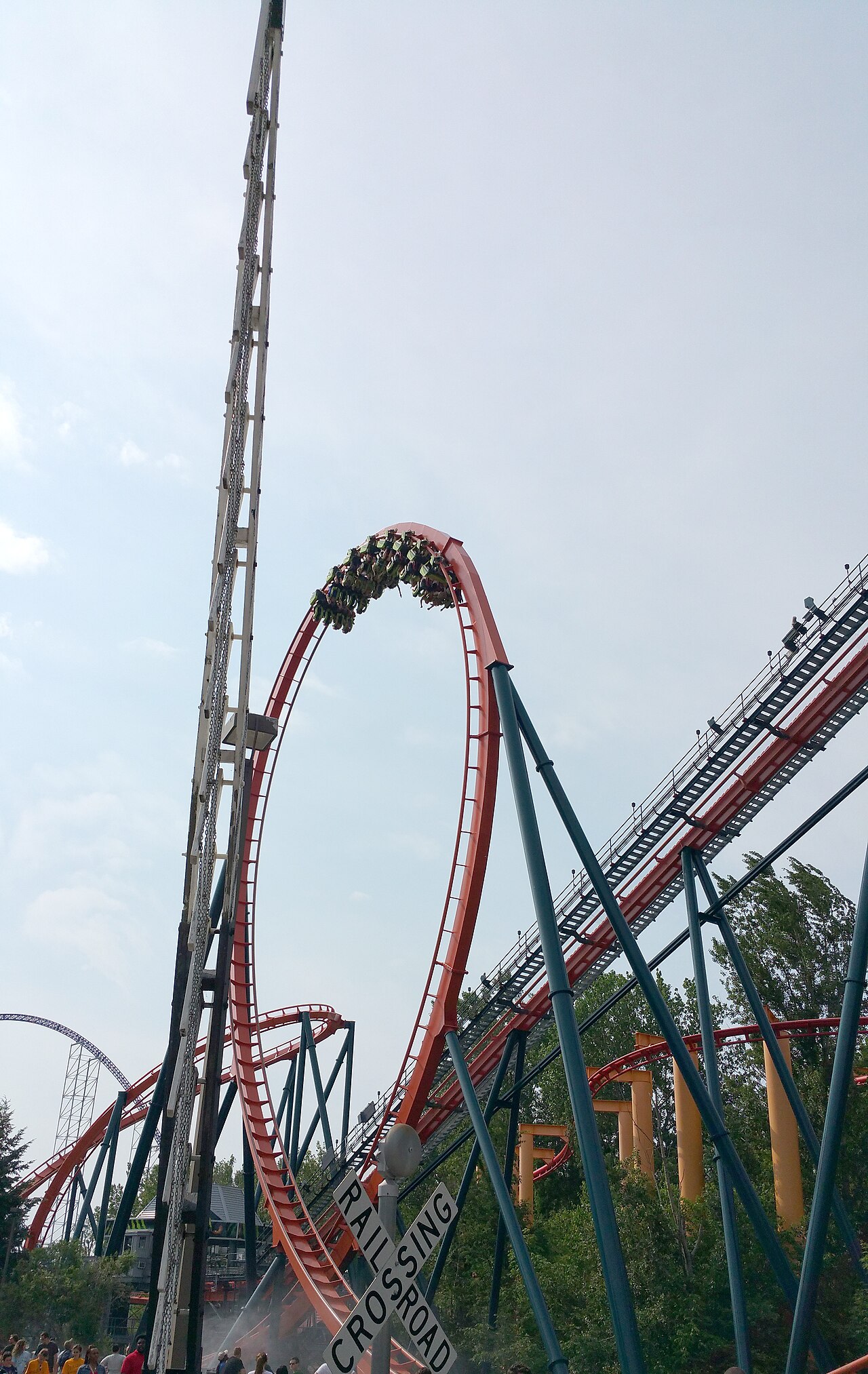 Rougarou roller coaster at Cedar Point in Sandusky, Ohio, USA