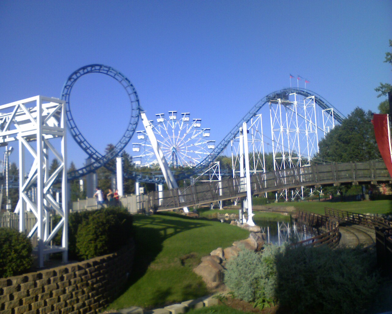 Corkscrew - an Arrow Dynamics steel looping roller coaster located at Valleyfair Amusement Park in Shakopee, MN
