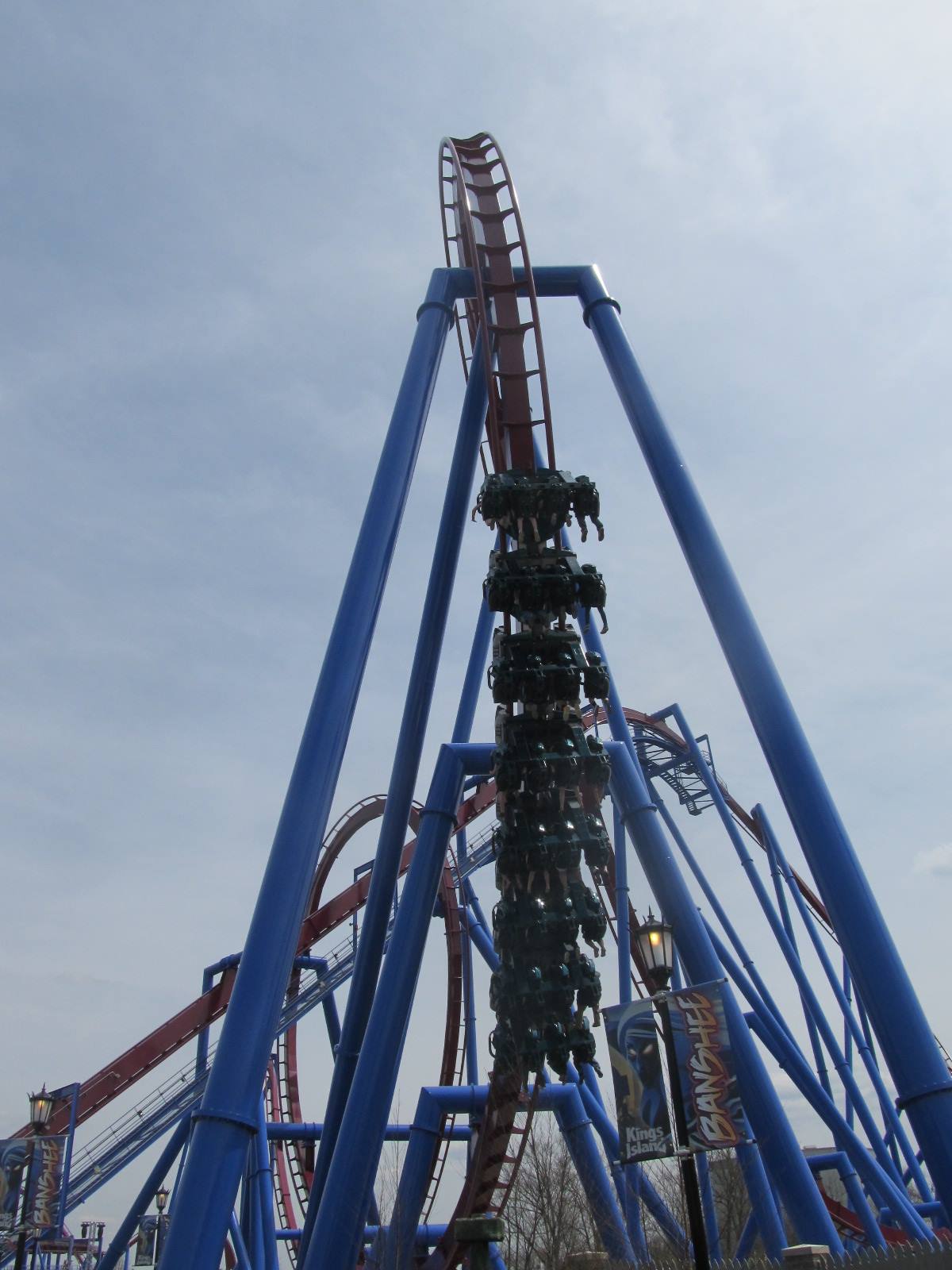 The Banshee roller coaster at Kings Island amusement park in Mason, Ohio