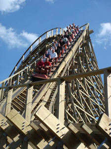Renegade - a GCII (Great Coasters International, Inc.) wooden roller coaster located at Valleyfair Amusement Park in Shakopee, MN