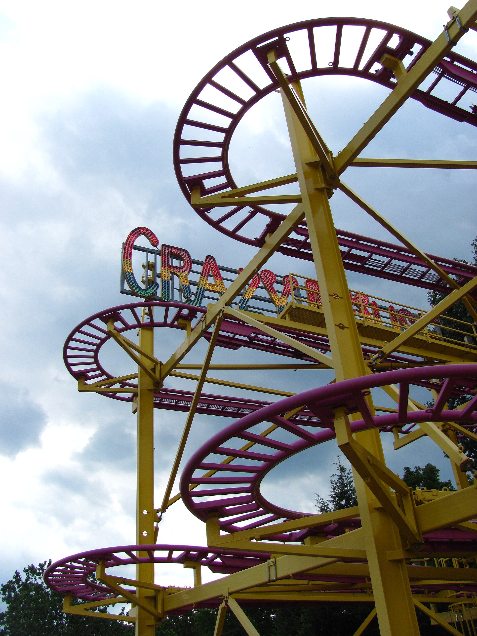 Crazy Mouse ride at DelRosso's Amusement Park in Tipton Pennsylvania