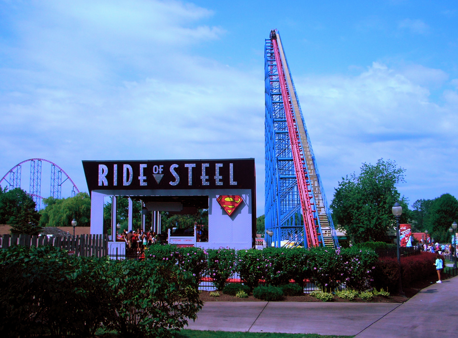 Ride of Steel at Six Flags Darien Lake