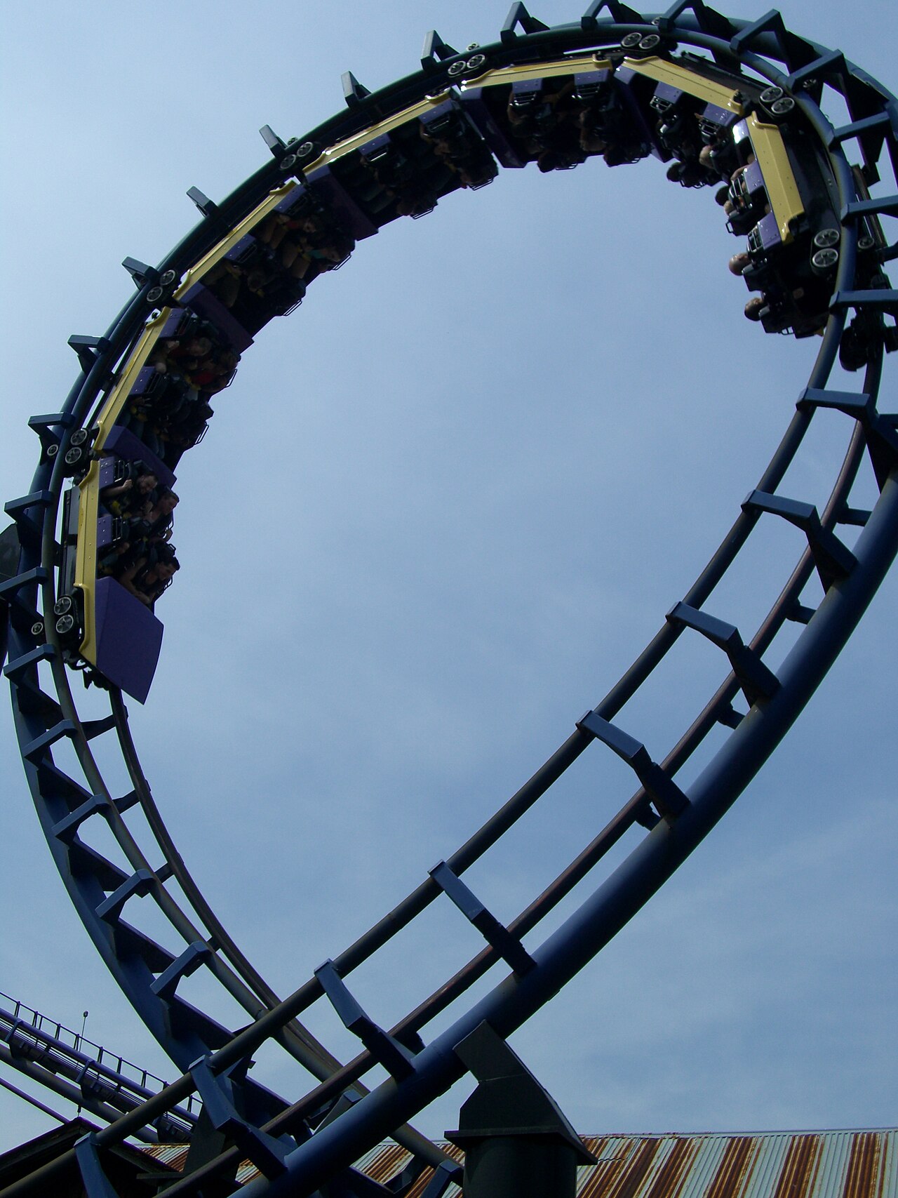 Carolina Cyclone's second loop at Carowinds. The only requirement of this license is that you give me credit, otherwise the image is free