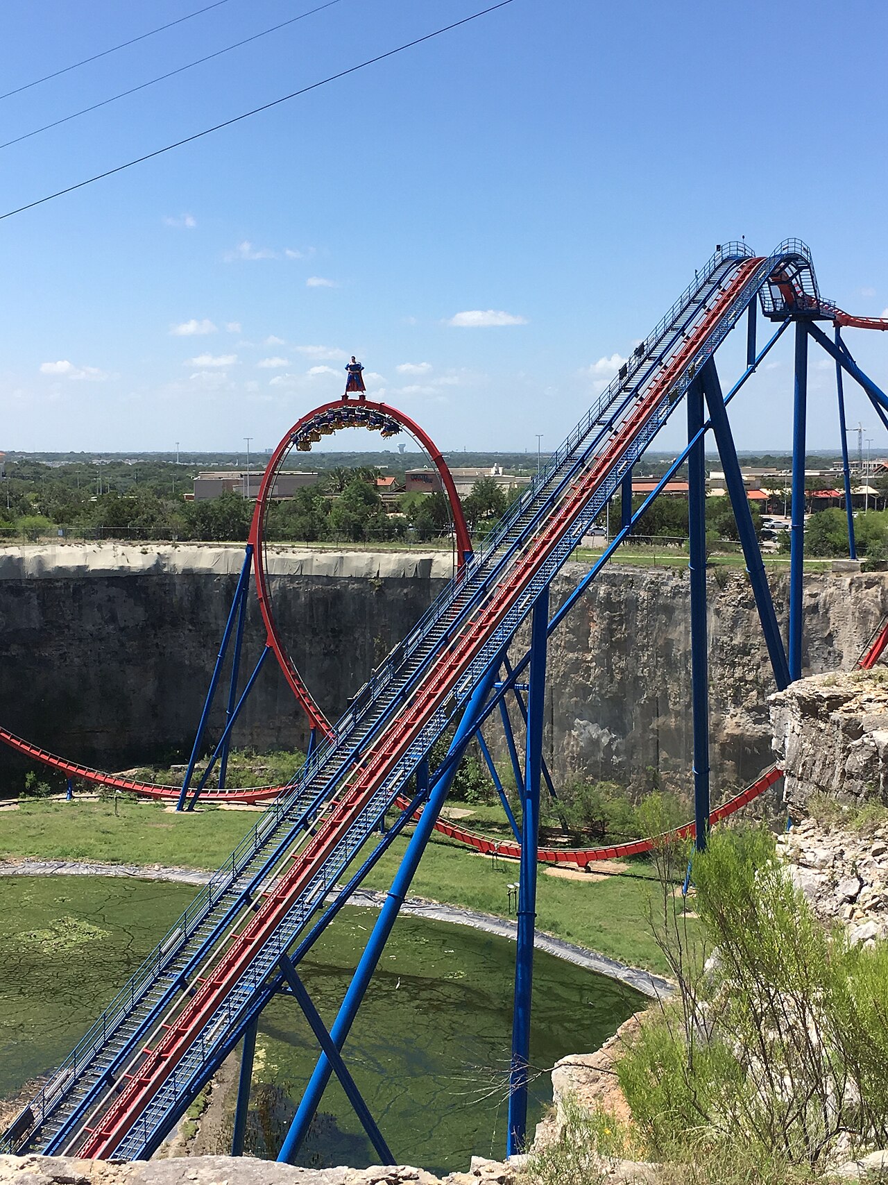 Superman Krypton Coaster at Six Flags Fiesta Texas