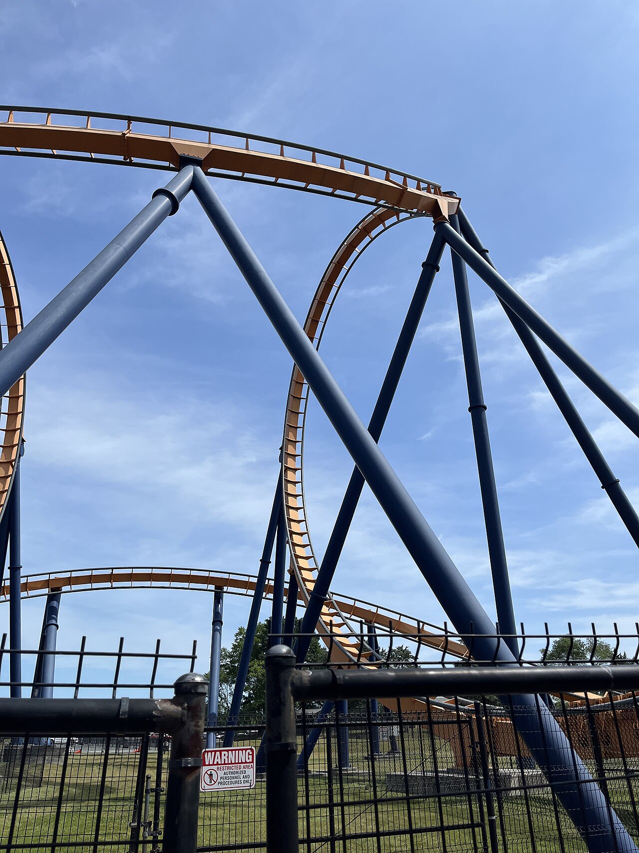 A picture of Dominator, a rollercoaster at Kings Dominion, Virginia