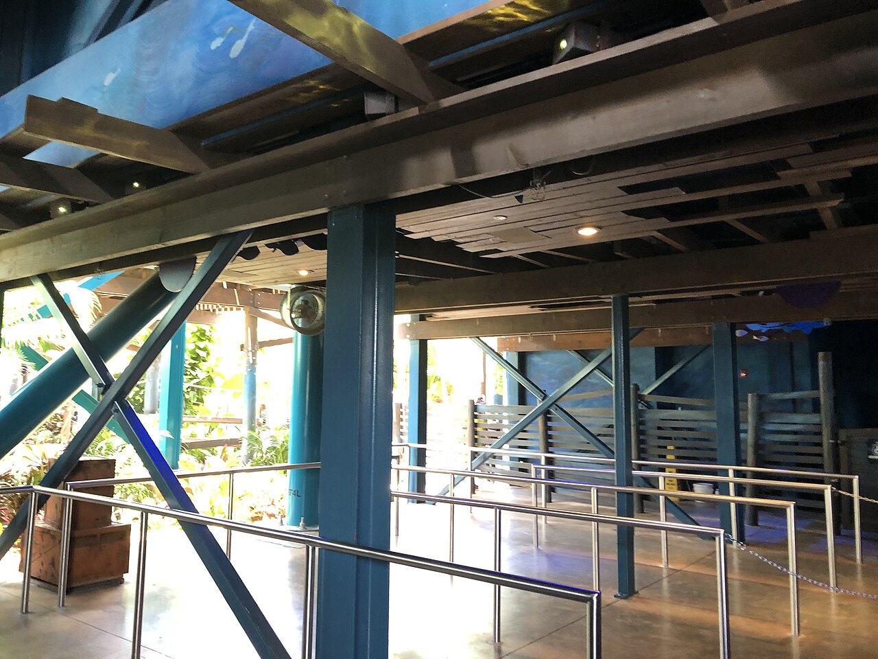 Part of Mako's roller coaster queue area, supposed to illustrate being under a dock