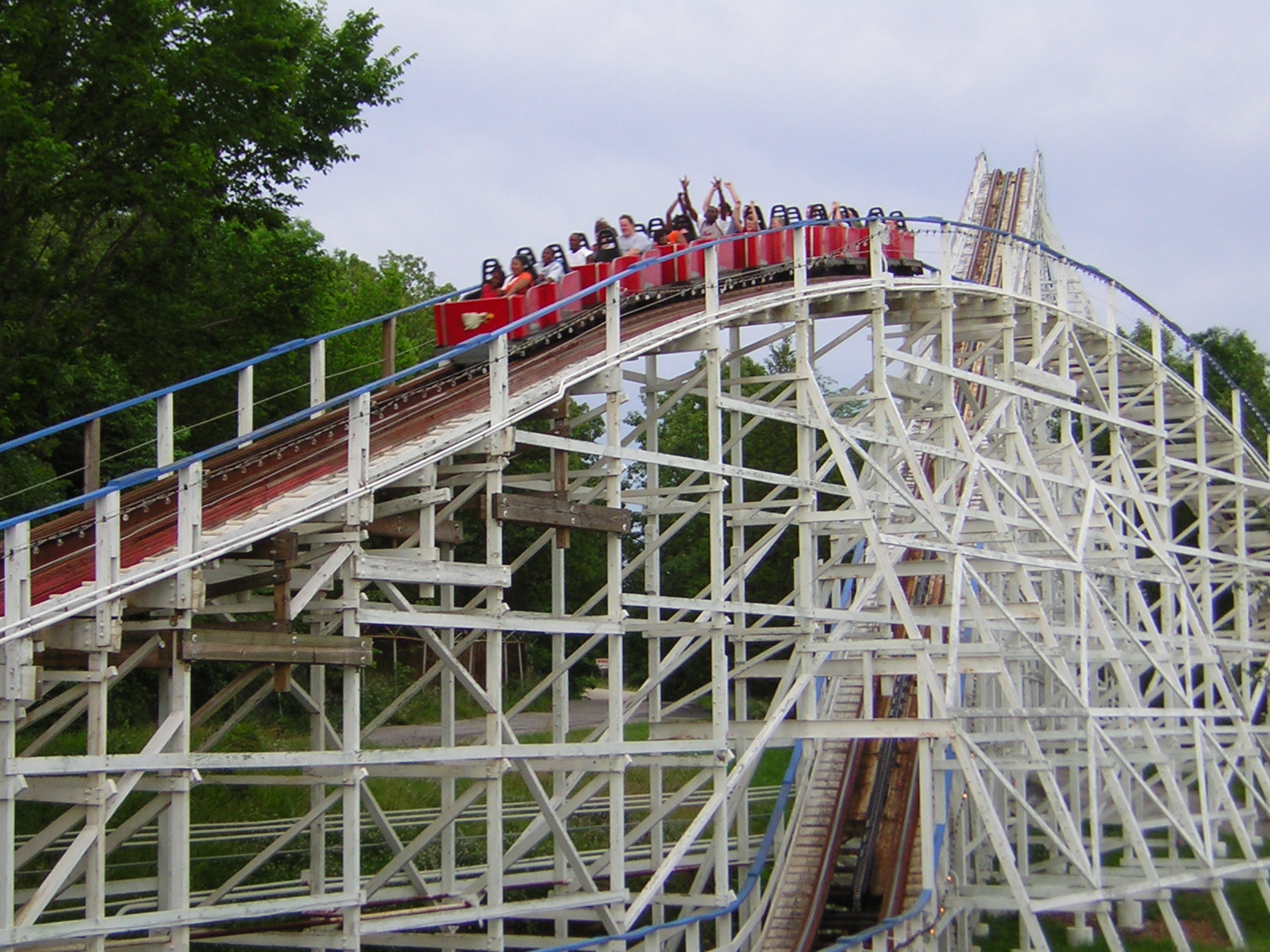 De achtbaan Screamin' Eagle