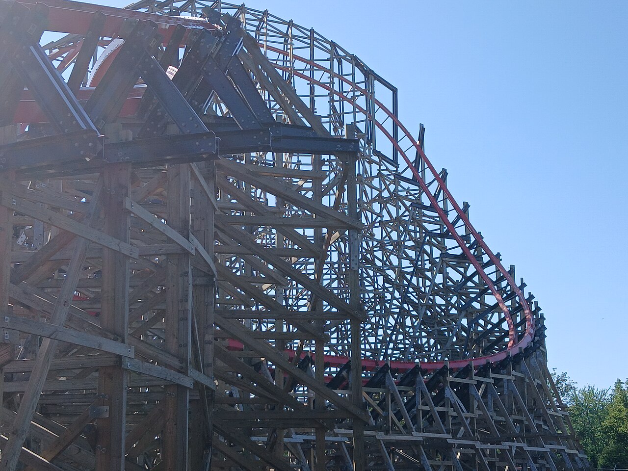 Wildcat's Revenge at Hersheypark in Hershey, Pennsylvania, seen in August 2025
