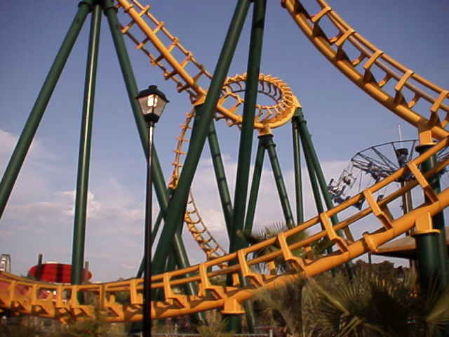Boomerang Rollercoaster in Wild Adventures, Lowndes County, Georgia