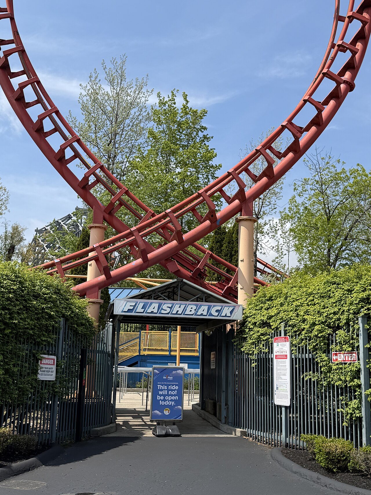 Flashback at Six Flags New England