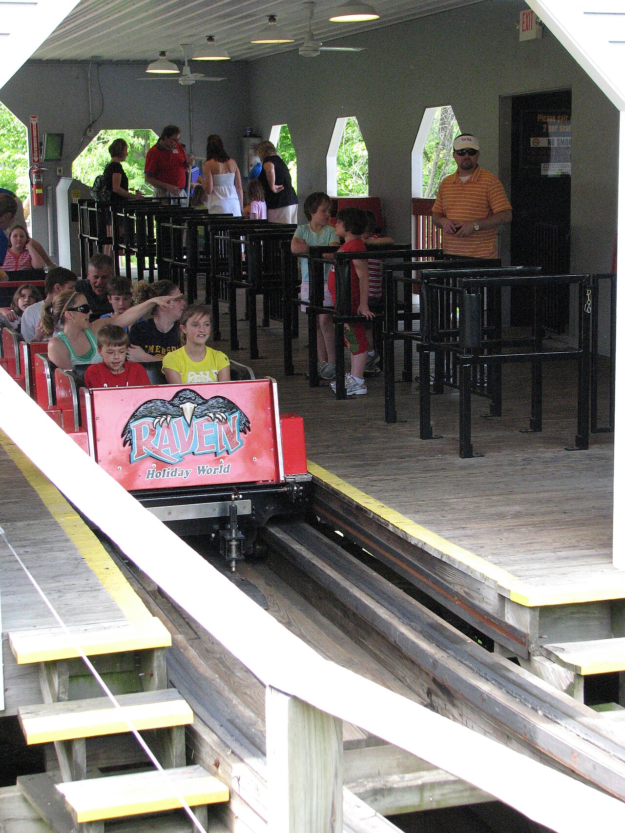 About to take flight on The Raven