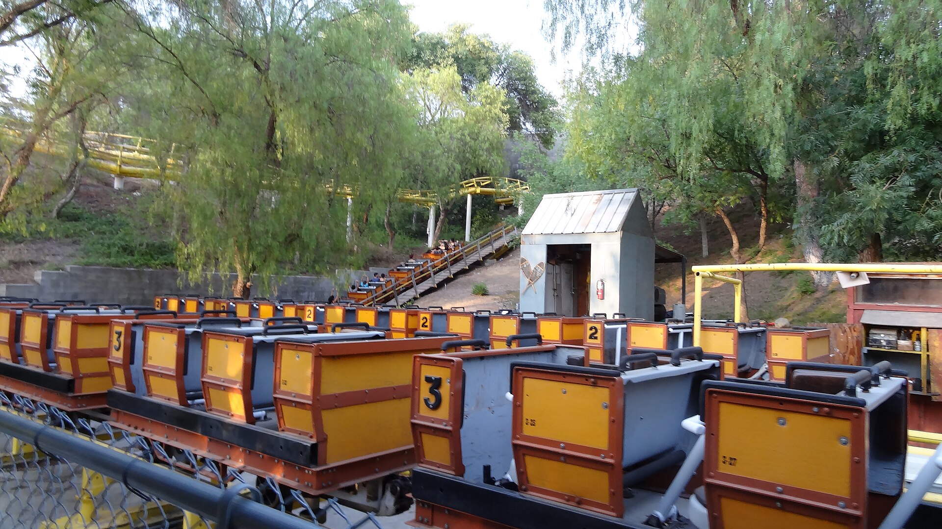 Gold Rusher is Six Flags Magic Mountain's first roller coaster