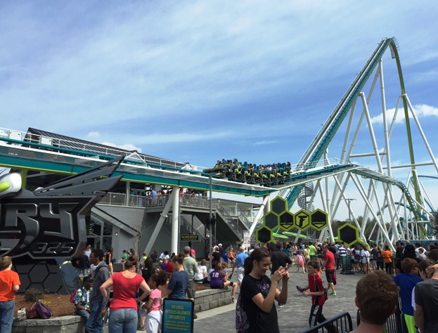 Entry area for Fury 325 Giga-coaster at Carowinds