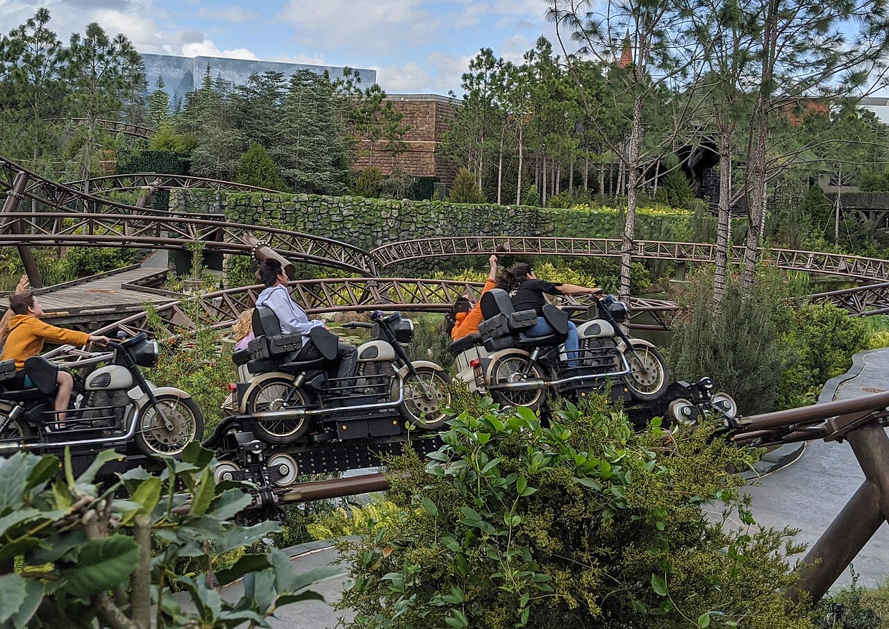 Attraction Hagrid's Magical Creatures Motorbike Adventure au parc Universal Islands of Adventure (Orlando, Floride)
