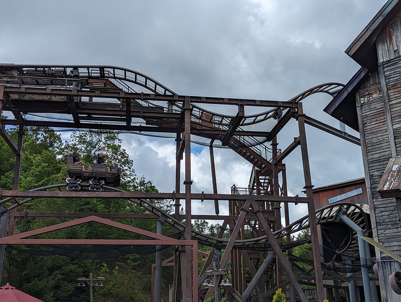 Mystery Mine's first outdoor section lanes