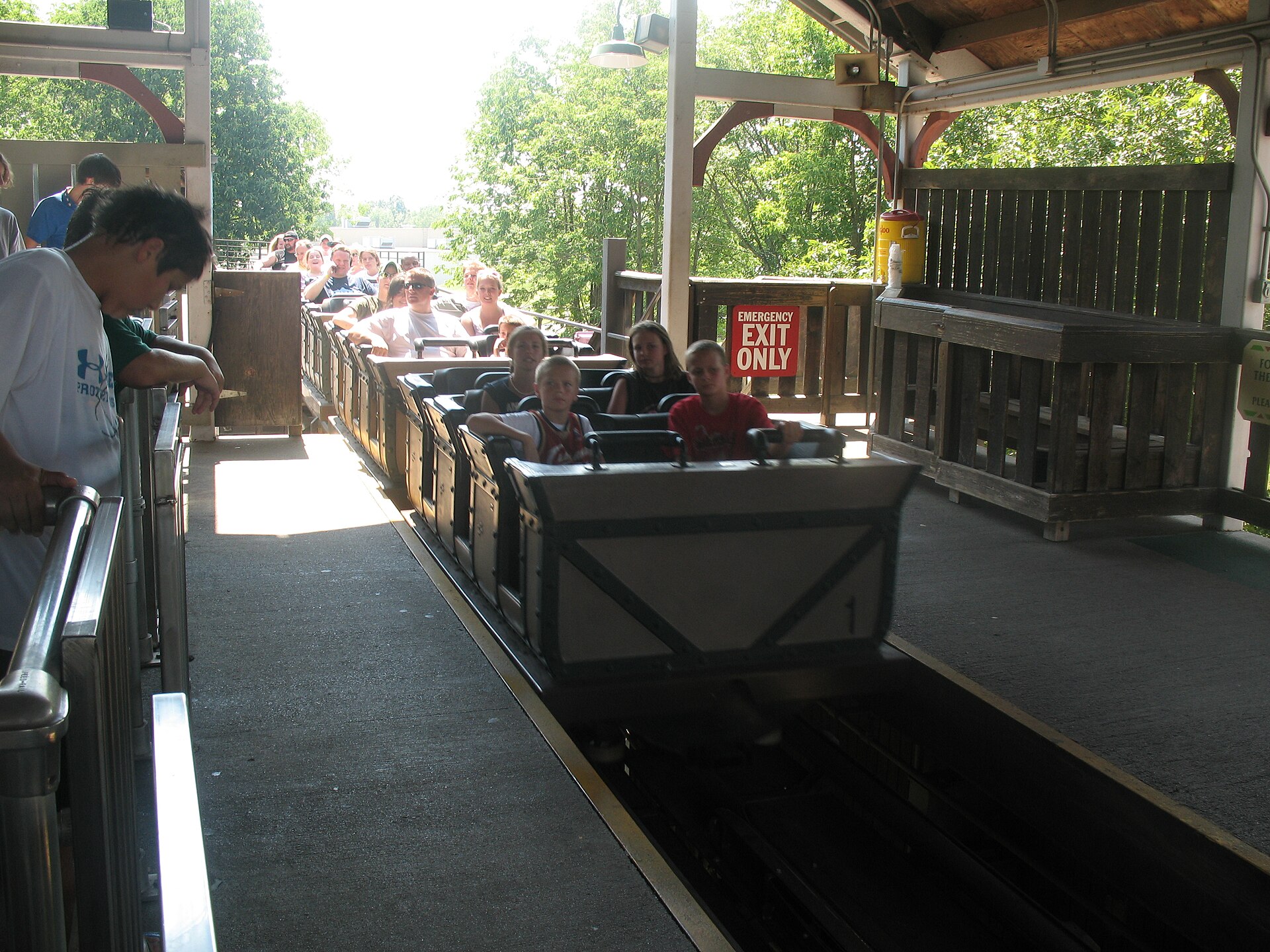 A train from Adventure Express (Kings Island)