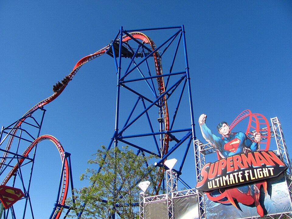 Superman Ultimate Flight at Six Flags Discovery Kingdom