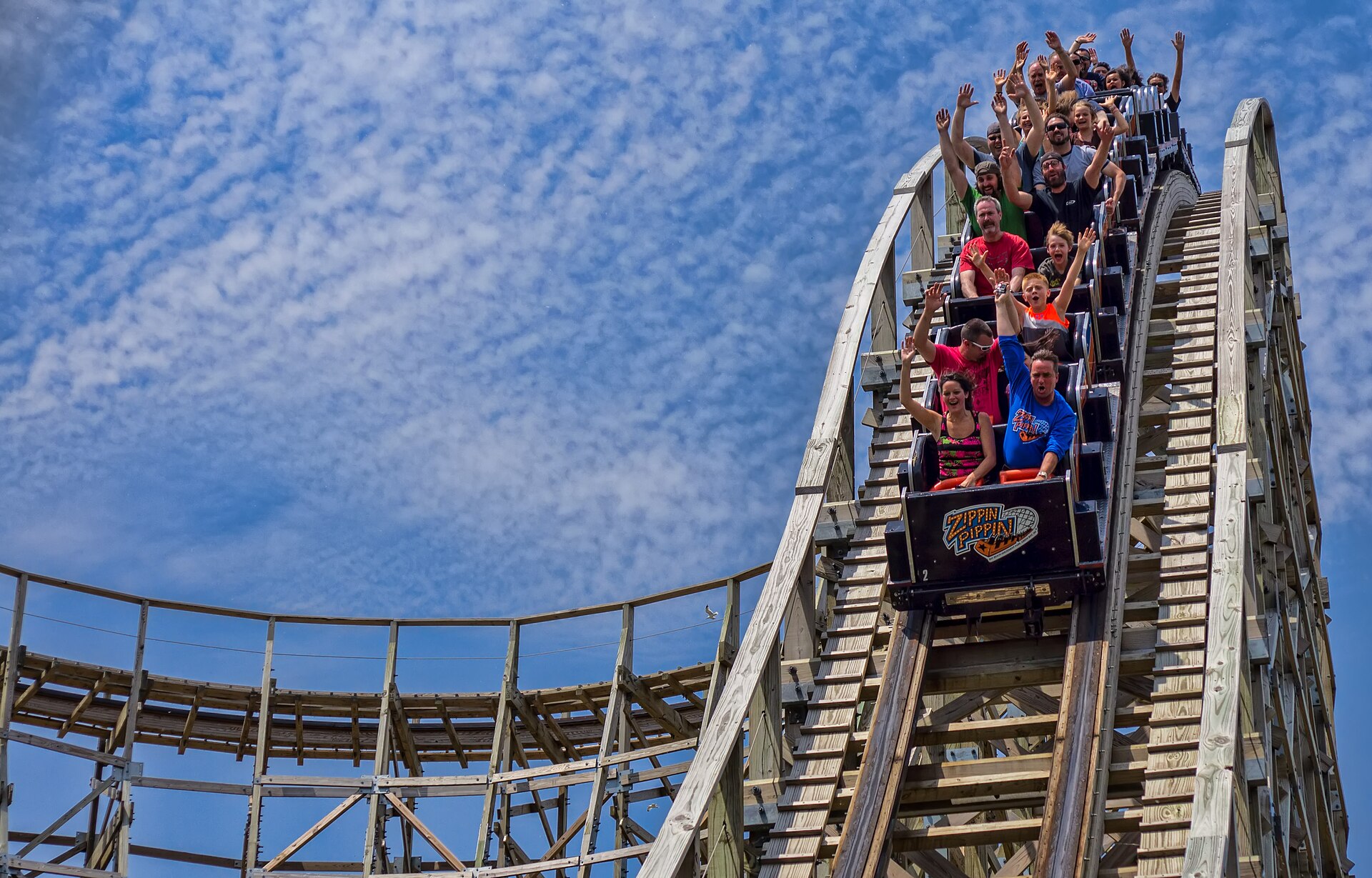 On 6/23/2013, the Zippin Pippin had it's one millionth rider, far ahead of any projections