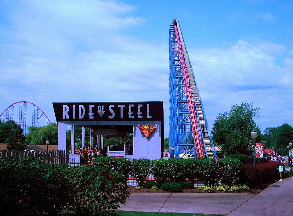 Ride of Steel at Six Flags Darien Lake