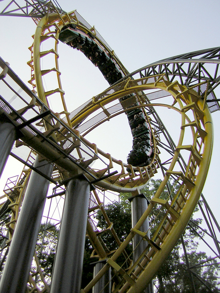 Loch Ness Monster roller coaster at Busch Gardens Williamsburg