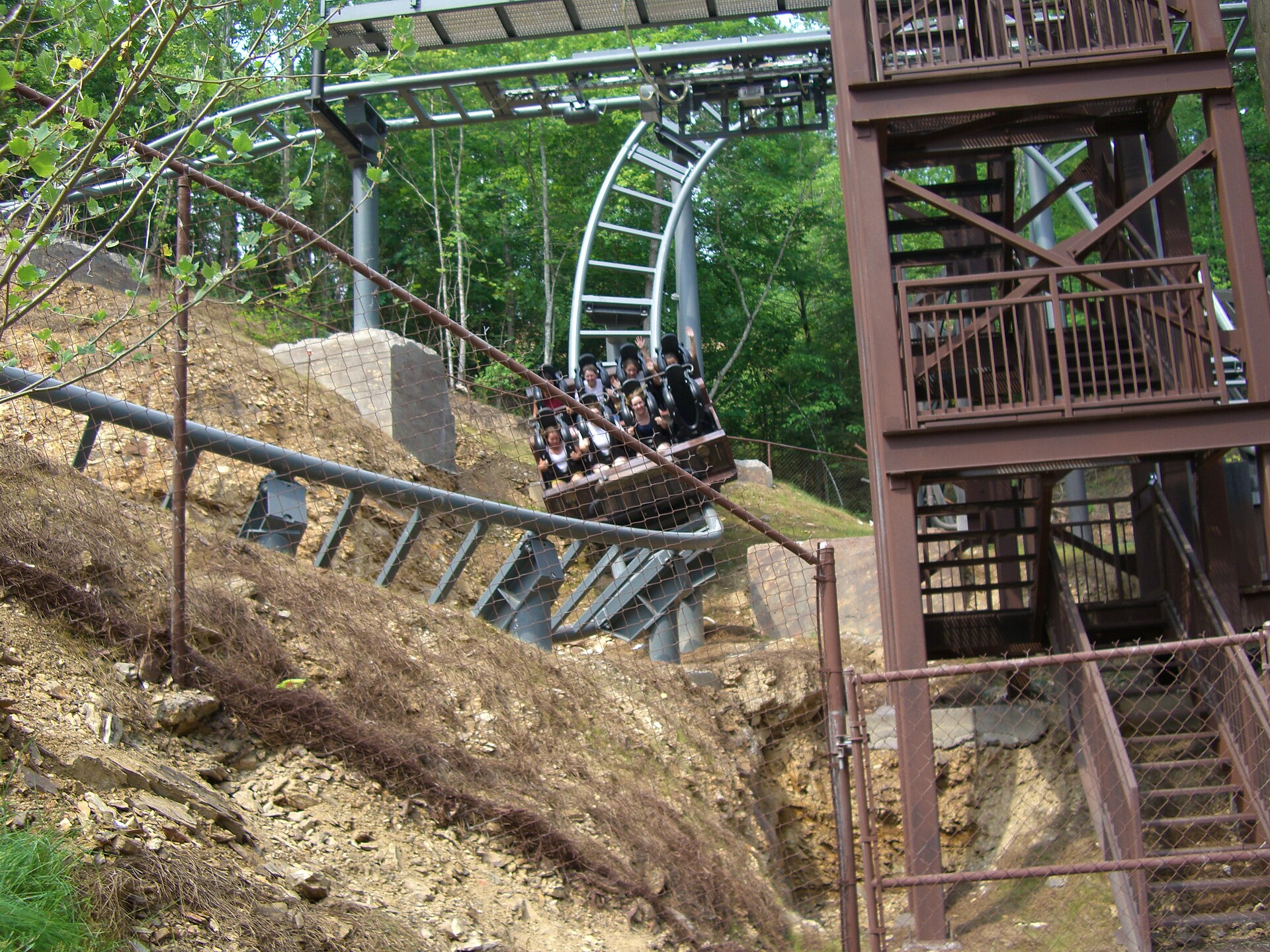 Mystery Mine,steel roller coaster at Dollywood, USA