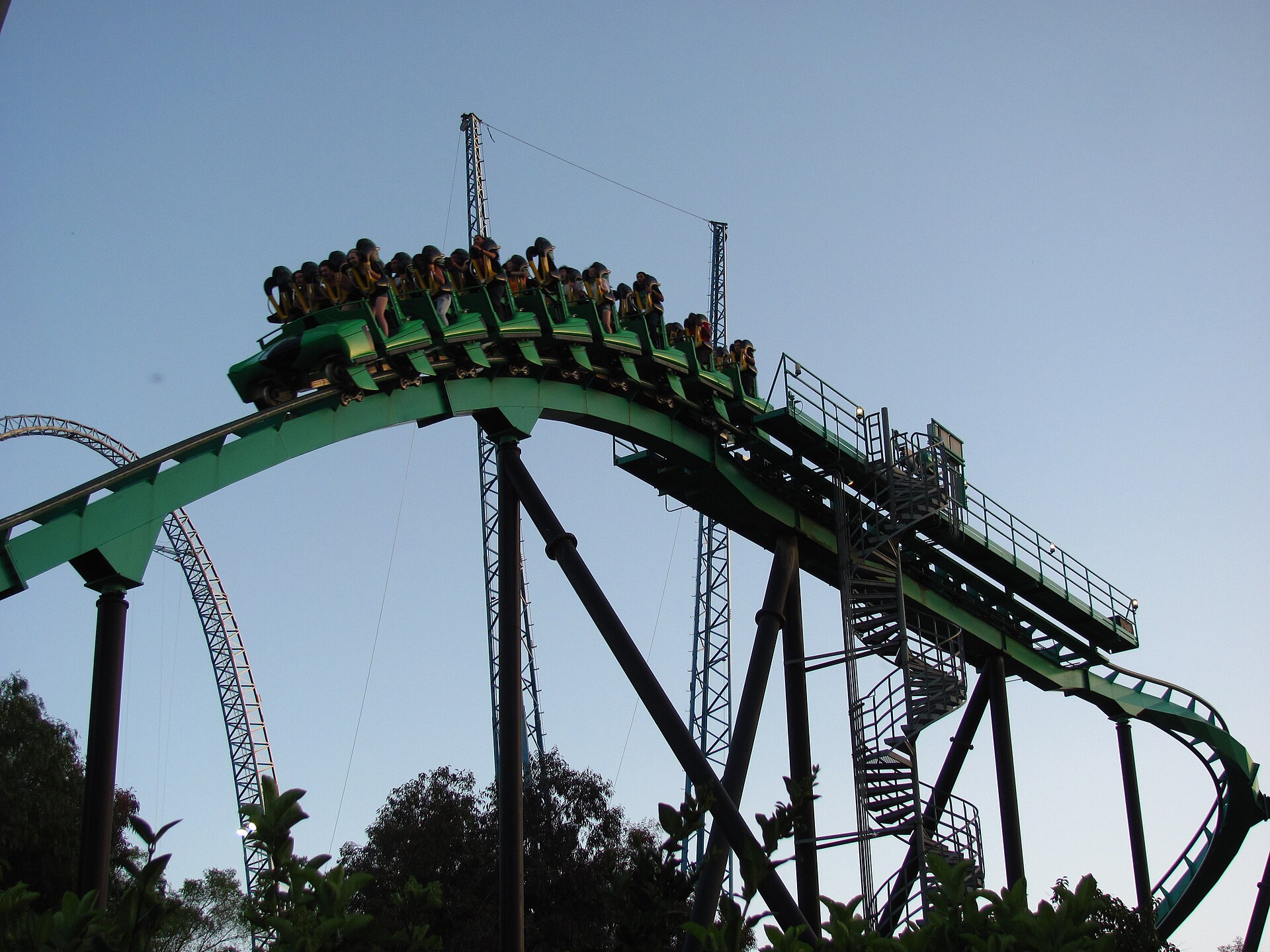 Riddler's Revenge at Six Flags Magic Mountain